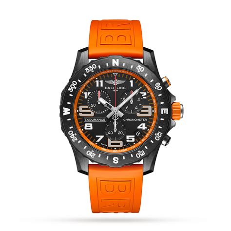 breitling endurance pro chronometer orange men's watch|Breitling endurance watch reviews.